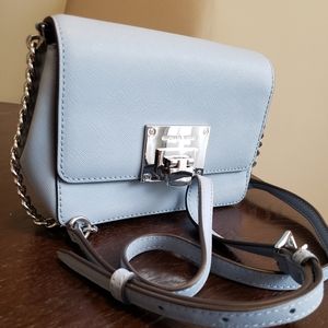 Michael Kors Tina Pale Blue Crossbody Bag
